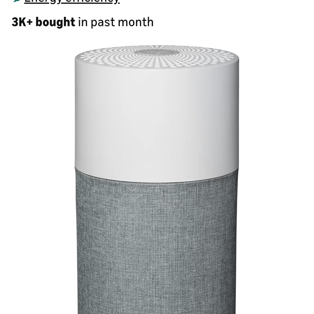 White and Gray Fabric Tower Air Purifier - Modern Home